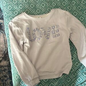Cupcakes & Cashmere Lilac LOVE Applique Sweatshirt